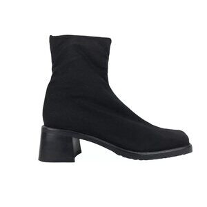 Mezlan Womens Black Round Toe Stretch Pull On Ankle Platform Boots Size US 9 M